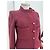 Chaqueta Chanel de tweed burdeos con botones CC Negro Roja Púrpura - vista 4