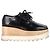 Stella Mc Cartney Sneakers Derby con piattaforma Elyse di Stella McCartney in pelle sintetica nera Nero