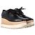 Stella Mc Cartney Sneakers Derby con piattaforma Elyse di Stella McCartney in pelle sintetica nera Nero - vista 3