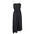 Maje Cutout Rüschenshirtloses Midikleid aus schwarzem Polyester