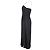 Maje Cutout Rüschenshirtloses Midikleid aus schwarzem Polyester - Ansicht 2