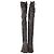 Botas Genna Over The Knee Stuart Weitzman en Ante Gris - vista 7