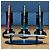 Autre Marque ■SET AUS 4 MULTIFUNKTIONSTIFTEN NIJI QUADRO POINT 4 IN 1■ Schwarz Silber Rot Grün - Ansicht 5