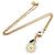 Collana Miu Miu in oro e multicolore - vista 2