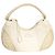 Borsa hobo Tod's in tela, pelle e camoscio avorio Crudo