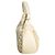 Borsa hobo Tod's in tela, pelle e camoscio avorio Crudo - vista 3