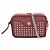 Borsa a spalla in pelle rosso scuro Longchamp Bordò