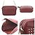 Borsa a spalla in pelle rosso scuro Longchamp Bordò - vista 3