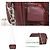 Borsa a spalla in pelle rosso scuro Longchamp Bordò - vista 5