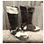 Autre Marque Botas de piel blancas y marrón oscuro Blanco - vista 2
