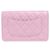 Wallet On Chain Cartera Chanel Con Cadena Rosa - vista 2