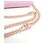 Wallet On Chain Cartera Chanel Con Cadena Rosa - vista 3