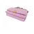 Wallet On Chain Cartera Chanel Con Cadena Rosa - vista 4