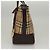 Bolsa de mão em canvas bege com estampa Nova Check da BURBERRY Auth sw226 - vista 3