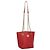 Chloé Borsa a spalla in pelle rossa e oro Chloe Chain Auth EC882 Rosso D'oro