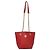 Chloé Borsa a spalla in pelle rossa e oro Chloe Chain Auth EC882 Rosso D'oro - vista 13