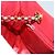 Chloé Borsa a spalla in pelle rossa e oro Chloe Chain Auth EC882 Rosso D'oro - vista 20