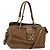 Chloé Borsa a mano in pelle Chloe 2 vie marrone oro Auth BA1004 D'oro