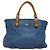Borsa a mano in pelle MCM Vicetos Logogram 2 vie blu marrone Auth MY353 - vista 13