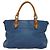 Borsa a mano in pelle MCM Vicetos Logogram 2 vie blu marrone Auth MY353 - vista 2