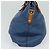 Borsa a mano in pelle MCM Vicetos Logogram 2 vie blu marrone Auth MY353 - vista 4