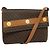 Céline CELINE Macadam Canvas Umhängetasche, PVC-Leder, braun, gold, authentisch, EC933 Golden