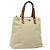 PRADA Sac à main en nylon blanc argent Auth hk2411 Argenté