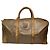 Céline Vintage Celine Paris Triomphe Leder Monogram Reisetasche, goldbraun