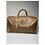 Céline Vintage Celine Paris Triomphe Leder Monogram Reisetasche, goldbraun - Ansicht 15