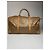 Céline Vintage Celine Paris Triomphe Leder Monogram Reisetasche, goldbraun - Ansicht 2