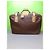 Valigia Gucci Micro GG Marrone Pelle e Tela - vista 2