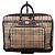Borsa da viaggio Burberry marrone chiaro pelle e tela