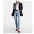 Agolde Jeans rectos de tiro alto Pinch Waist Soundwave Azul - vista 3
