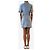 Nanushka Blaue Jeans-Mini-Kleid mit Knöpfen - Größe UK 8 - Ansicht 2