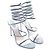 Sandali Rene Caovilla Super Cleo 105 Blu Pelle - vista 2