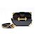 Prada Cahier Mini-Box Tasche aus schwarzem Lackleder - Ansicht 2