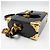 Prada Cahier Mini-Box Tasche aus schwarzem Lackleder - Ansicht 4