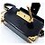 Prada Cahier Mini-Box Tasche aus schwarzem Lackleder - Ansicht 9