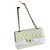Timeless Chanel Classic 11.12 Borsa a mano in pelle acquamarina Verde chiaro