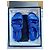 Sandali Dad Chanel blu scuro pelle - vista 2