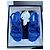 Sandali Dad Chanel blu scuro pelle - vista 6