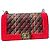 Borsa Chanel Boy Medium in velluto con finiture oro Gold hardware