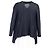 Asymmetrischer Strickcardigan M Missoni aus marineblauer Wolle - Ansicht 6