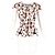Blusa arricciata stampata floreale Prada in viscosa multicolore - vista 4