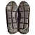Mocassini Penny Driver in Suede Marrone con Logo Prada Rosso - vista 4
