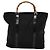 Sac à main en nylon noir GUCCI Bamboo 002 2854 0412 5 Auth EC436 - vue 2