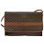 Céline Bolsa de ombro em lona Macadam CELINE em couro PVC marrom dourado Auth sw164 - vista 13