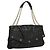 Borsa a spalla MCM in pelle nera e oro Auth MY306 Nero D'oro