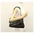 Borsa a spalla MCM in pelle nera e oro Auth MY306 Nero D'oro - vista 24