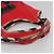 Burberry Borsa a spalla in tela rossa Auth ac3717 Rosso - vista 7